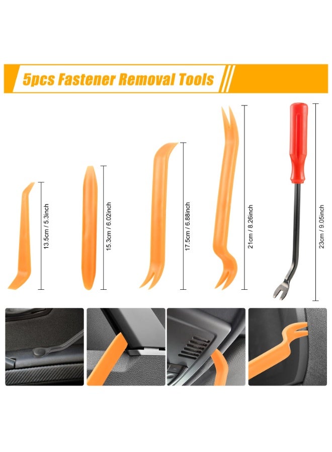 1240 Pcs Car Retainer Clips & Fasteners Kit – 32 Universal Sizes Nylon Bumper, Fender Rivets, Door Panel Clips, and Plastic Rivets with 10 Cable Ties and Removal Tool for Toyota, Ford, Honda, Chevy - Image 4